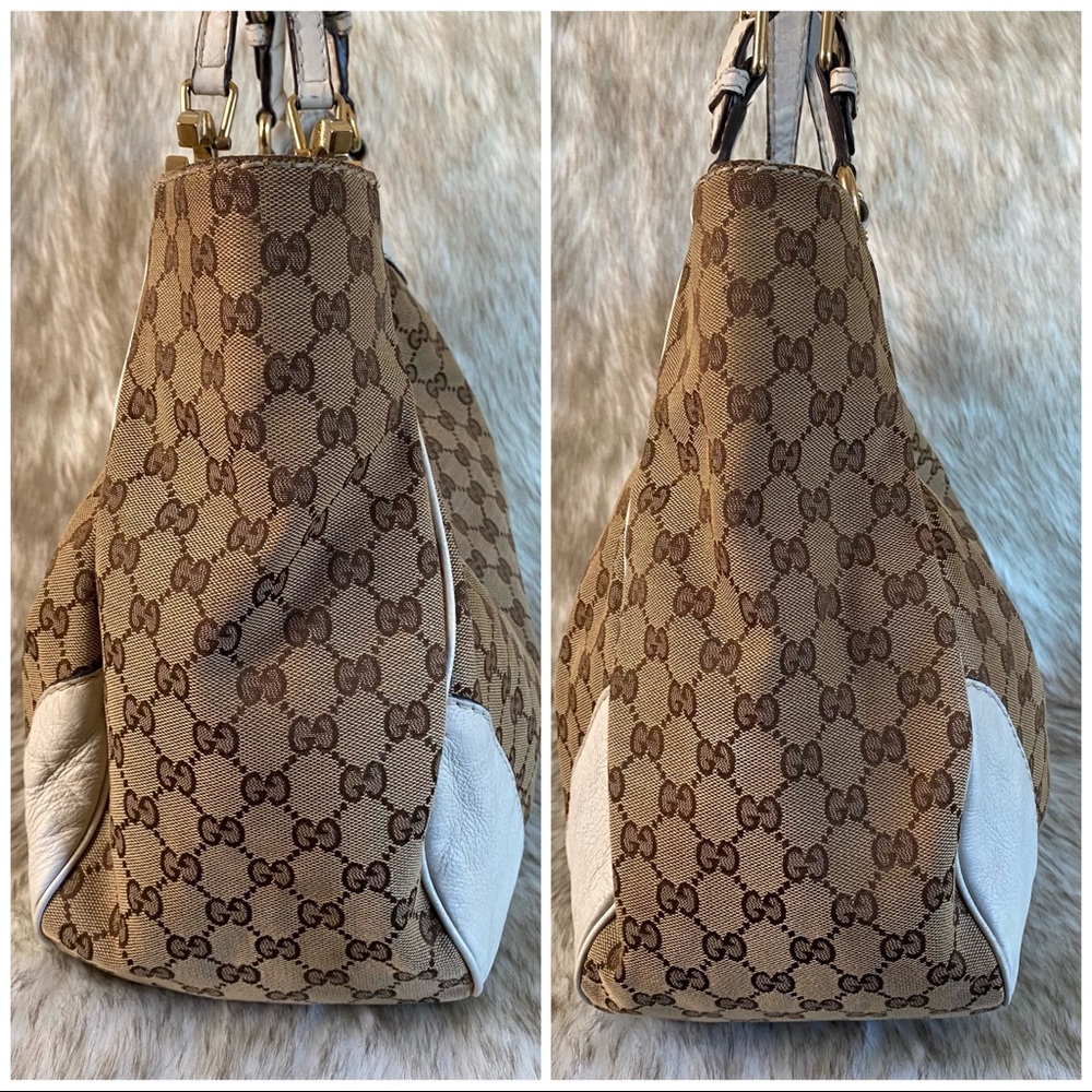 Gucci GG Logo Canvas Shoulder Bag - Picture 11 of 14